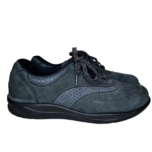 SAS Walk Easy Nero/Nubuck Leather Walking Shoes Size 10 - Picture 3 of 11